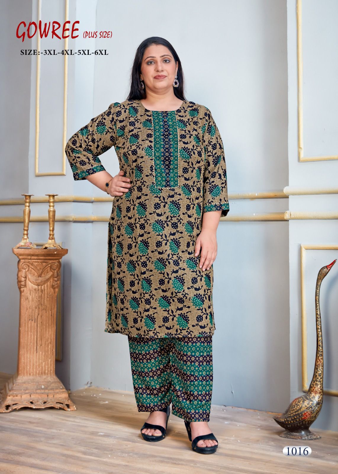 Gowree Plus Size By Sangeet Rayon Capsule Printed Kurti With Bottom Dupatta Wholesale Market In Surat